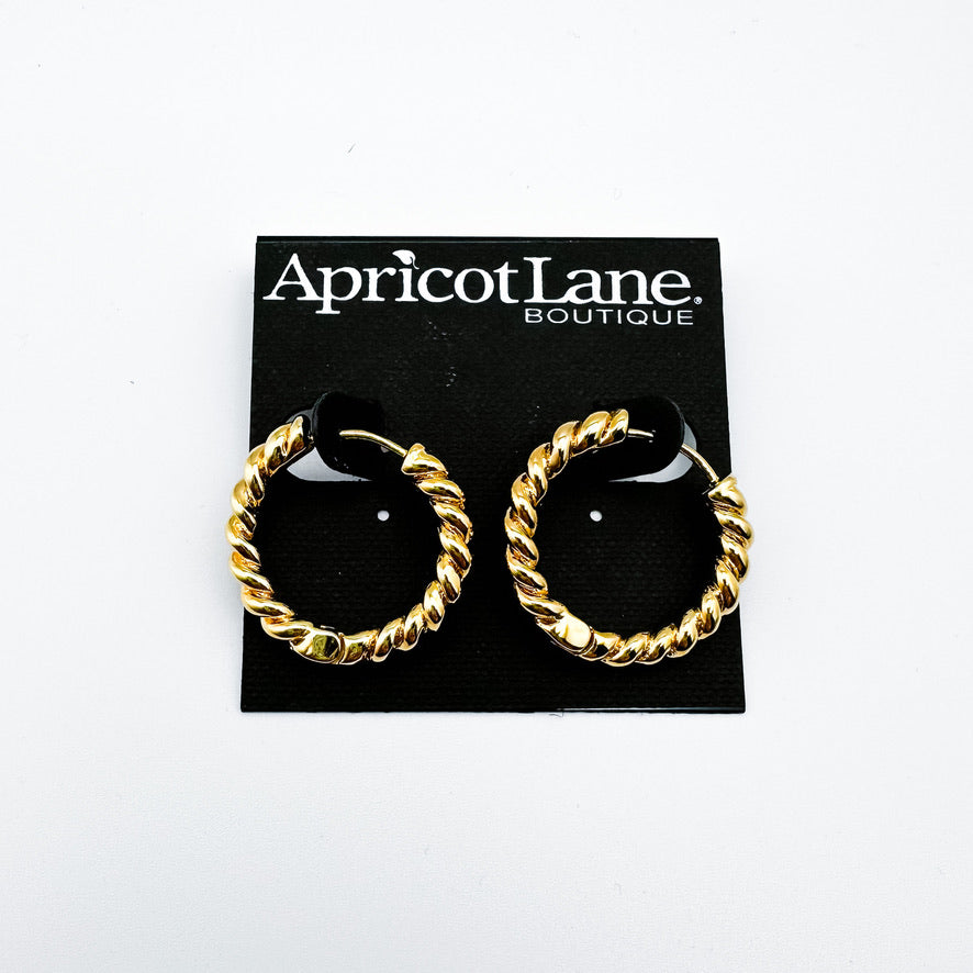 Twist Classic Gold Hoops