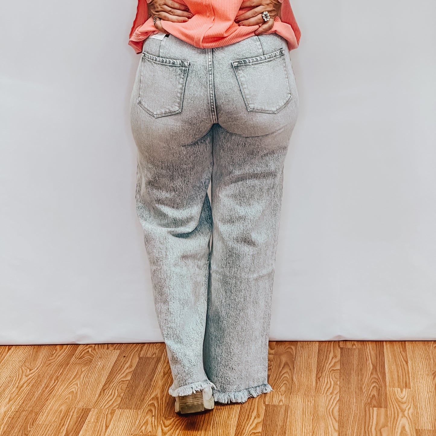 High Rise Wide Denim Jeans