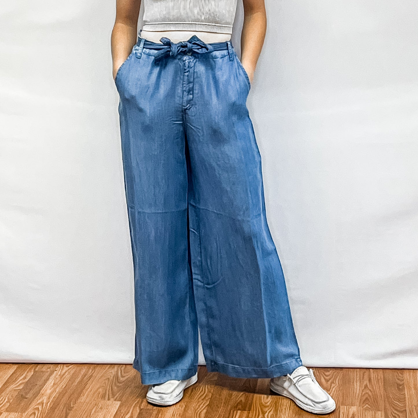 Ladies Woven Pants - Denim Blue