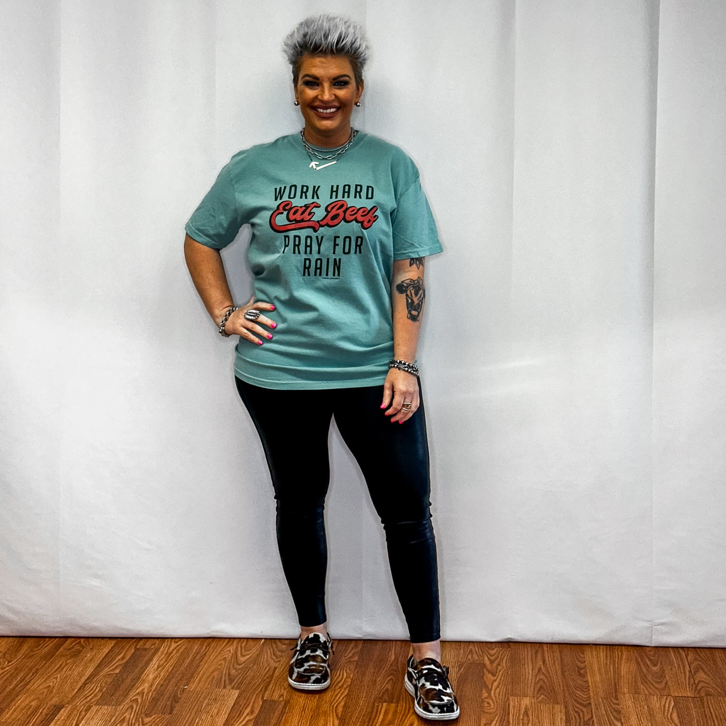 Work Hard Eat Beef Graphic Tee