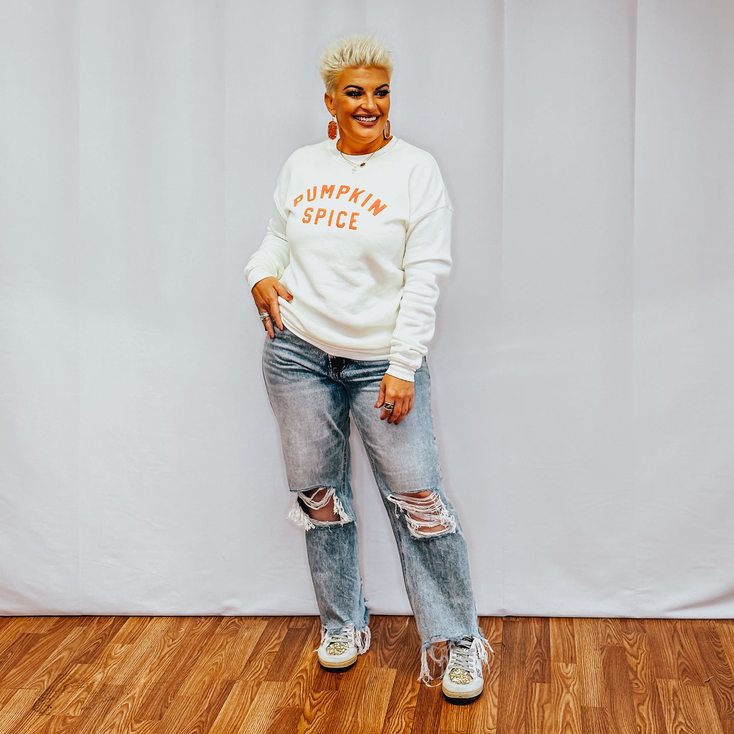 Super High 90's Straight Crop - Blue Melody