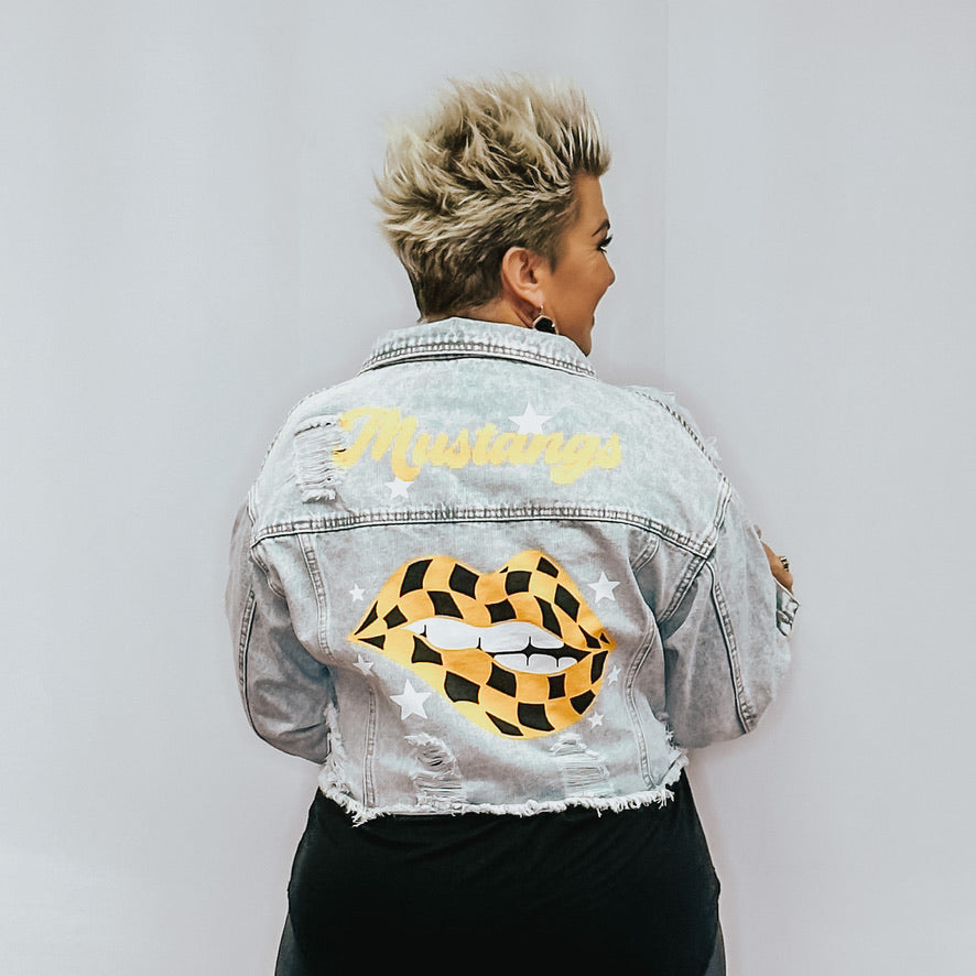 Prairie Mustangs Game Day Denim Jacket