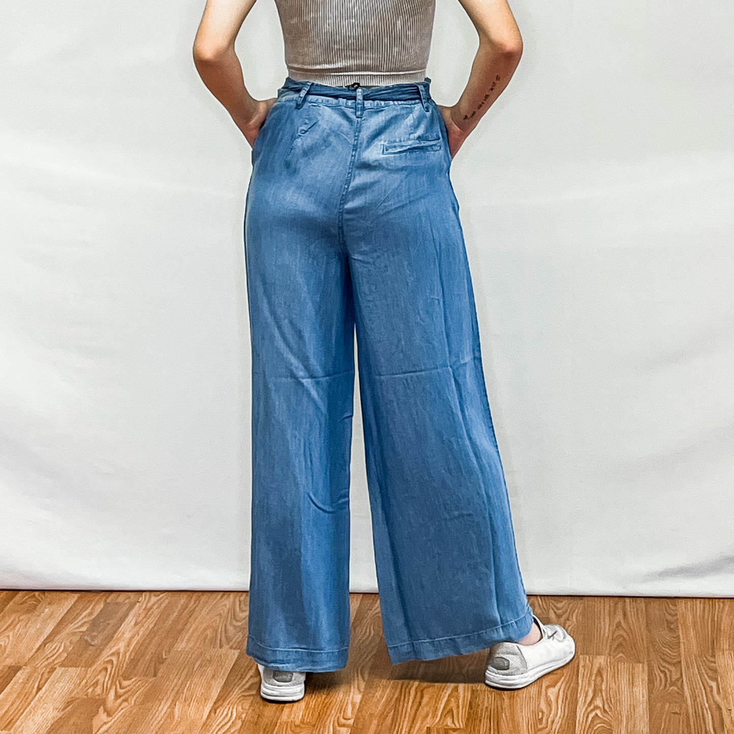 Ladies Woven Pants - Denim Blue