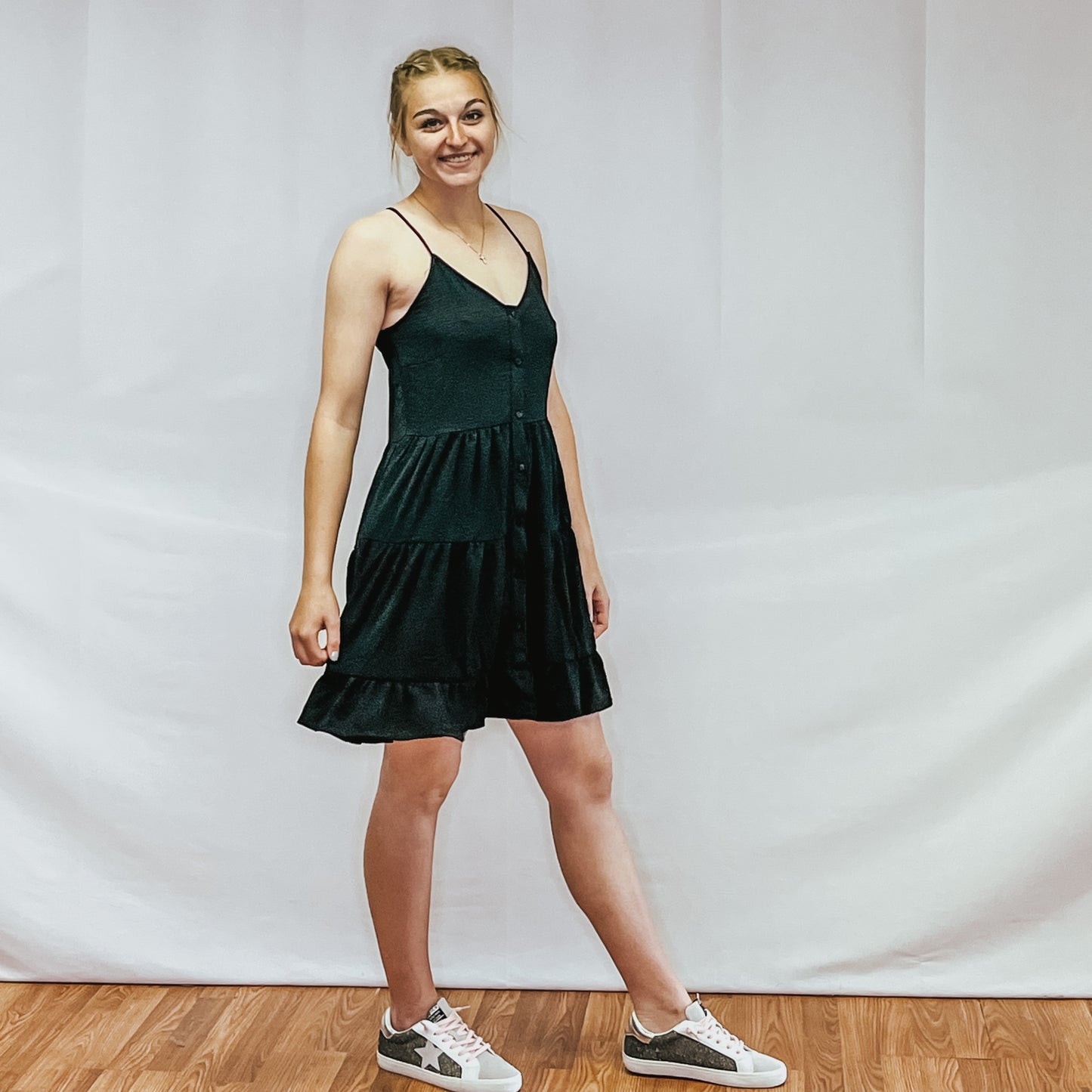 Ladies Woven Dress - Black
