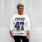 Trump 47 Crewneck Sweatshirt - White