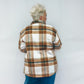 Bella Relaxed  Fit Plaid Shacket - Clay