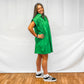 Young Ladies Woven Dress - Green