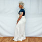Adjustable Straps Jumpsuit with Pockets - Cream