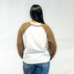 Waffle Knit Baseball Raglan - Brown