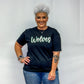Wolves Puff Paint Graphic Tee - Black