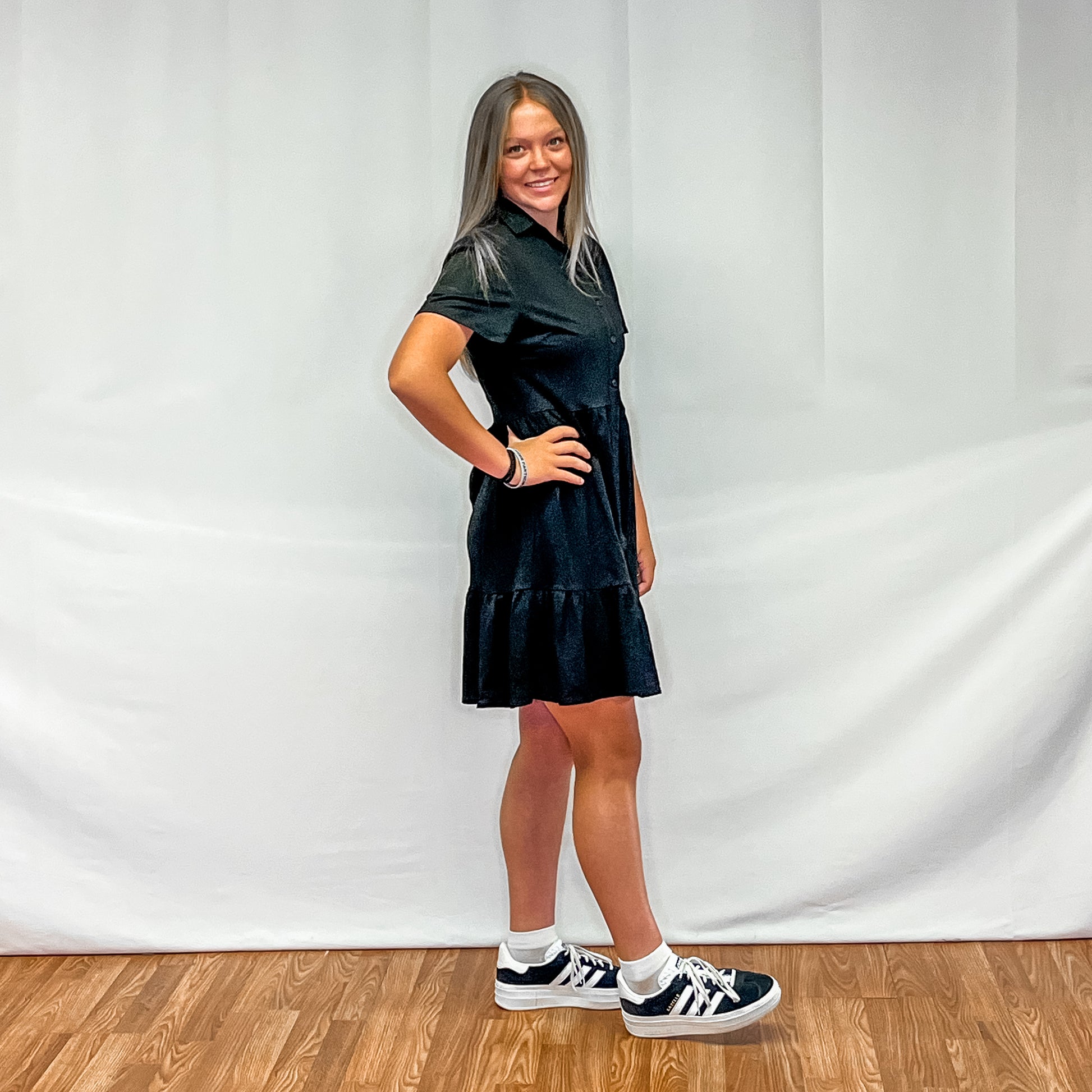 Young Ladies Knitted Dress - Black Apricot Lane Boutique - Green River Young Ladies Knitted Dress - Black Apricot Lane Boutique - Green River