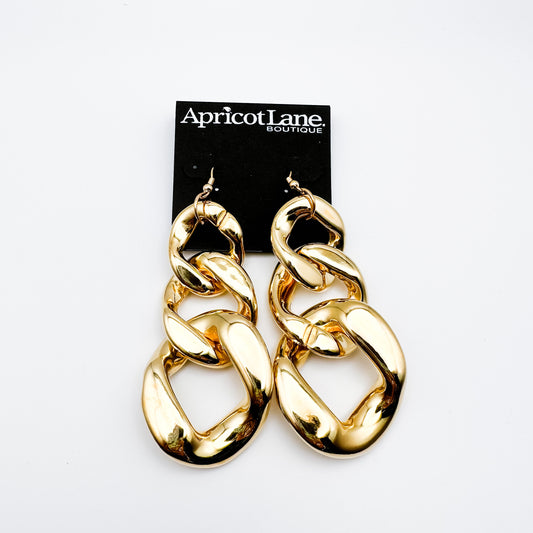 Gold Flare Earrings