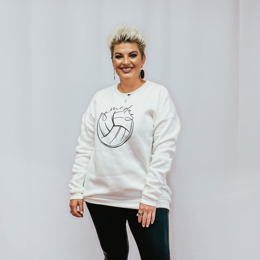 Volleyball Game Day Graphic Sweatshirt