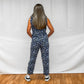 Ladies Woven Jumpsuit - Blue Flo