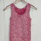 2 Way Neckline Washed Ribbed Cropped Tank Top - Ash Pink