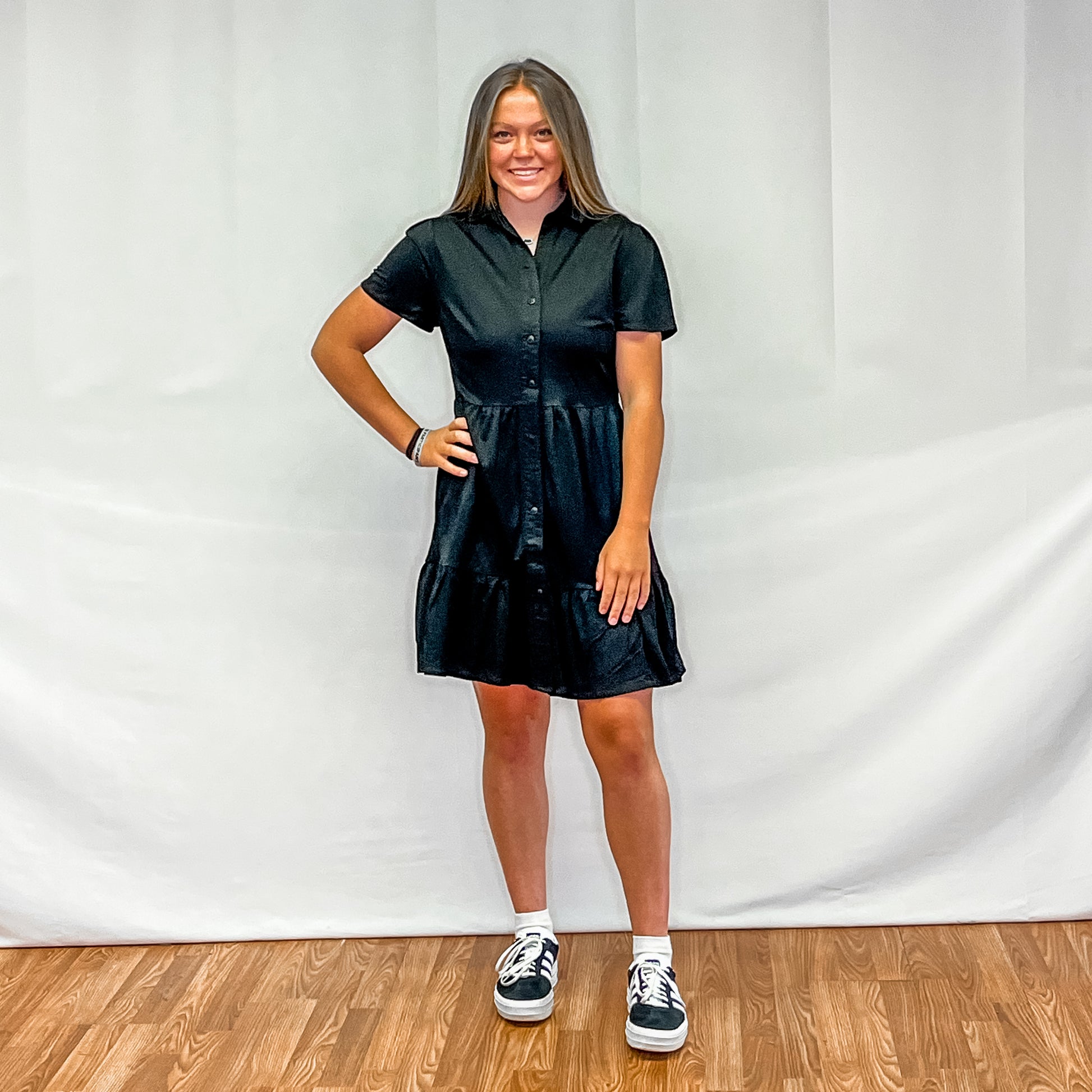 Young Ladies Knitted Dress - Black Apricot Lane Boutique - Green River Young Ladies Knitted Dress - Black Apricot Lane Boutique - Green River