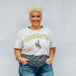 Wyoming Cowboys Cross Roads Bleach Dyed Short Sleeve Tee - White/Grey