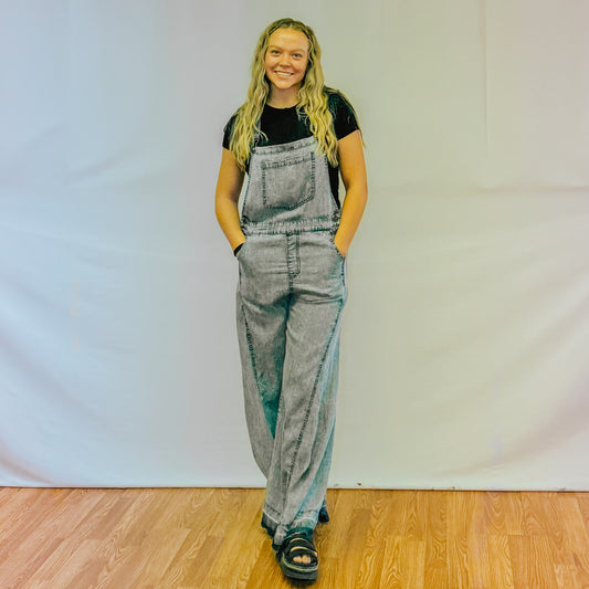 Mineral Washed Jumpsuit - Denim