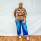 Coquette Football Bow Graphic Garment Dyed Tee - Espresso
