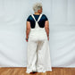 Adjustable Straps Jumpsuit with Pockets - Cream