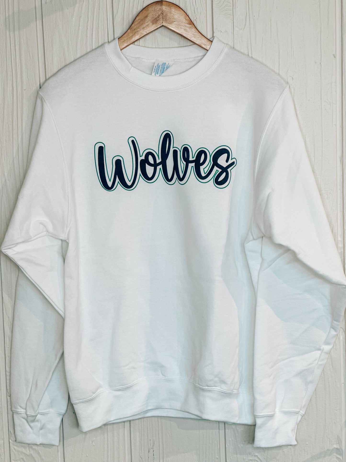 Wolves Puff Sweatshirt - White