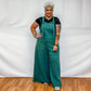 Adjustable Straps Jumpsuit with Pockets - Hunter Green
