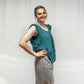 Ladies Woven Top - Sage Green